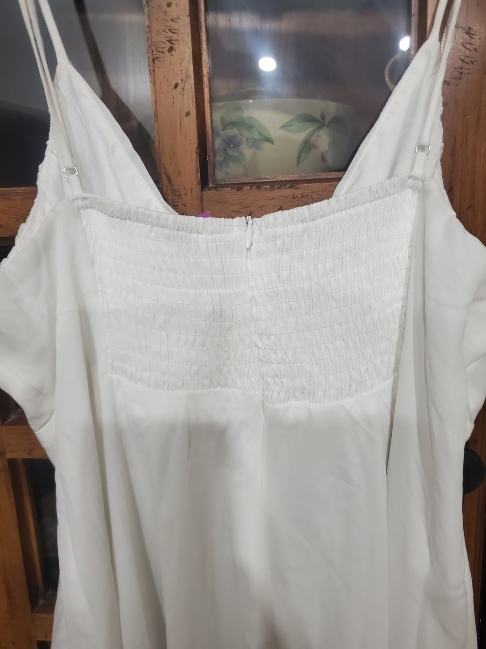 Princess Polly White Ruffle Front Spaghetti Strap Mini Dress - Picture 6 of 8
